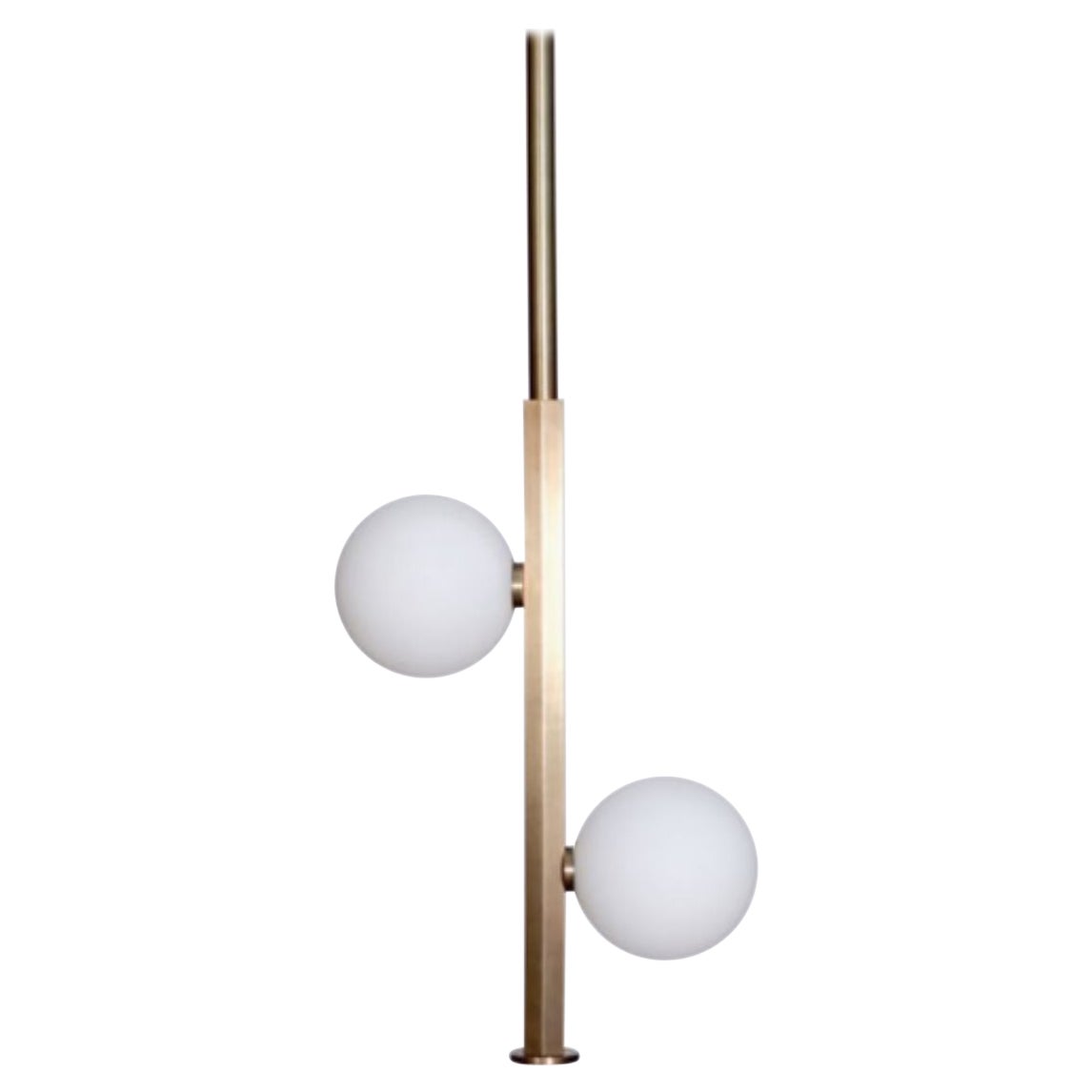 Lampe à suspension globe en verre Stem 2 par Lamp Shaper