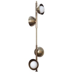 Stem 4 Brass Dome Pendant Lamp by Lamp Shaper