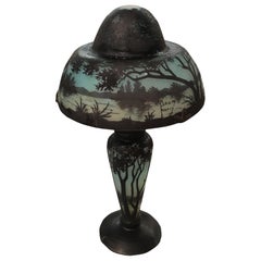Lampe, Signature : Daum Nancy, France, Style : Jugendstil, Art Nouveau, Liberty, 1904