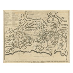 Used Plan of the Siege of the Castle of Cardona in 1714