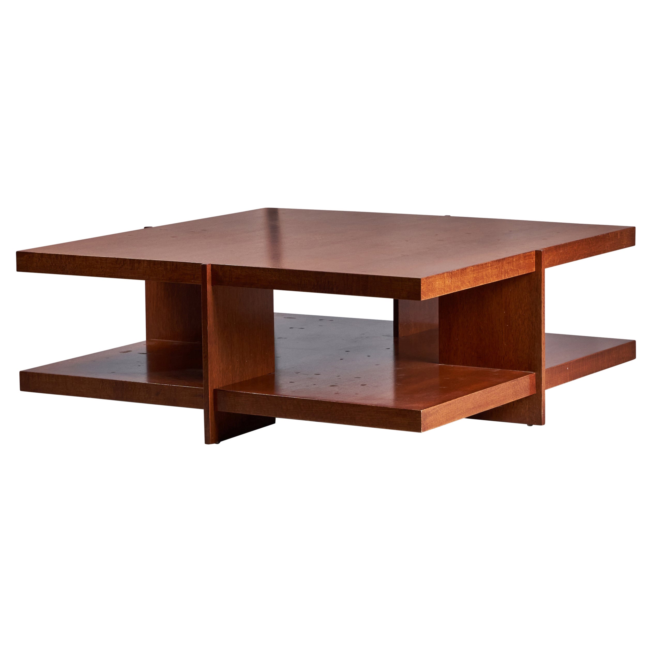 Heinz & Co, Sizeable Coffee Table, Oak, USA, 1980s