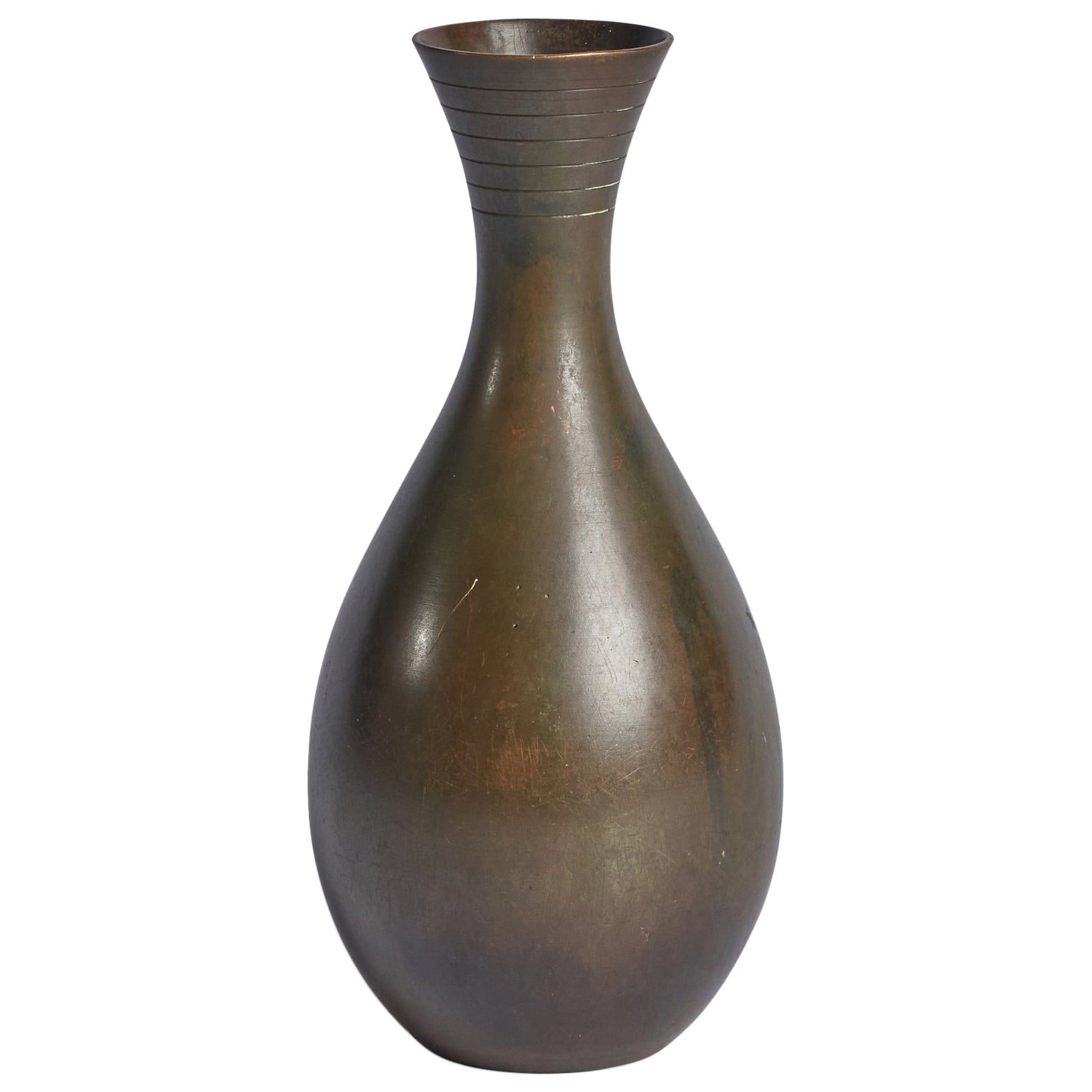 GAB, Vase, Bronze, Suède, Années 1930
