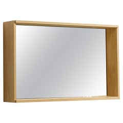 Minimalist oak mirror medium