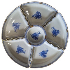 Herend "Apponyi"  Hand Painted Porcelain Hors D`Oeuvre Dish , Hungary, 2020