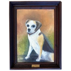 Folk Art Dog Painting of "Penny"