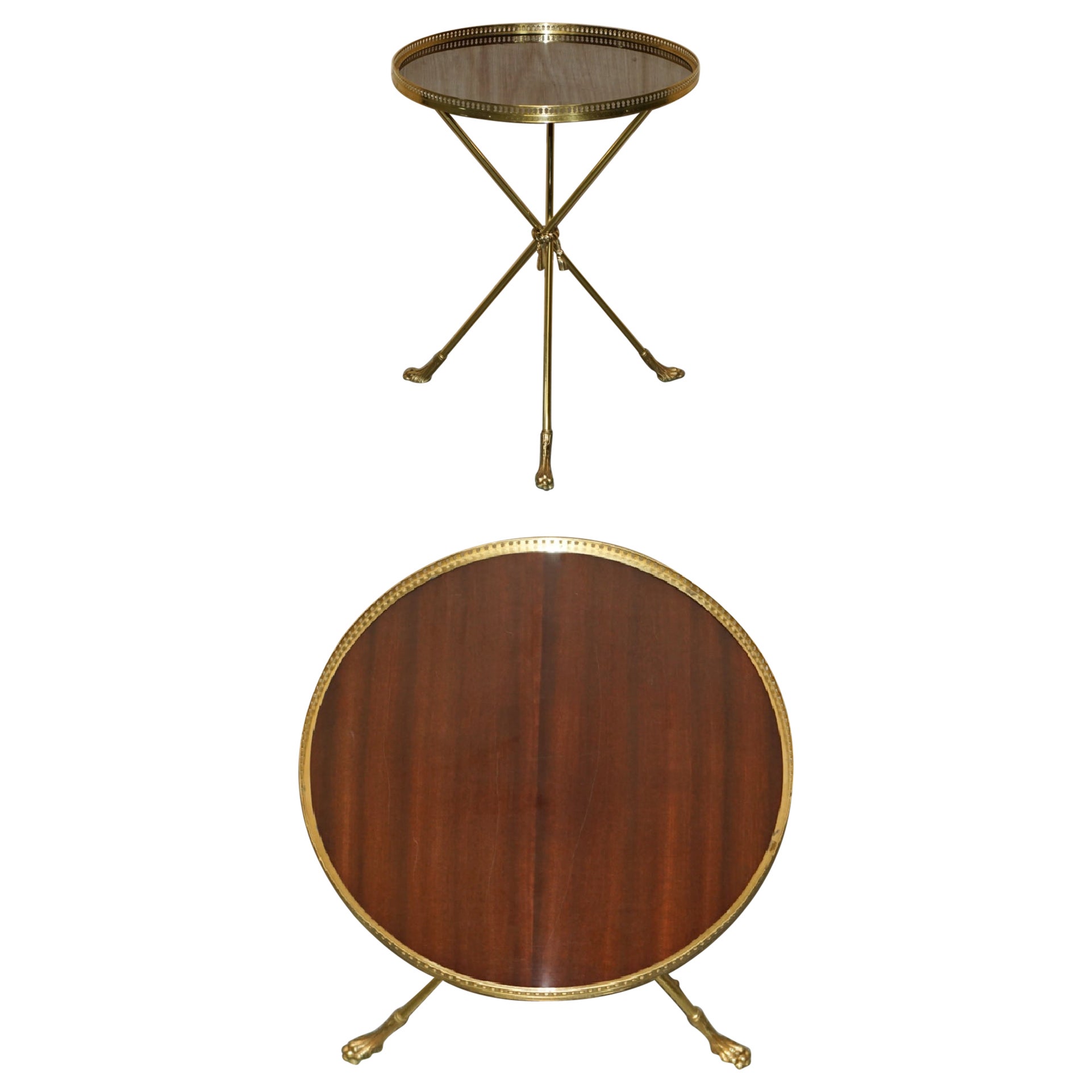 HIGHLY COLLECTABLE MiD CENTURY MODERN MAISON BAGUES GUERIDON OCCASIONAL TABLE For Sale