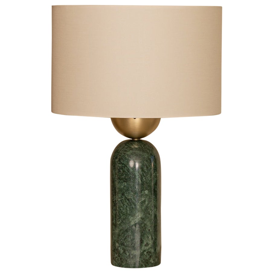 Green Marble Peona Table Lamp by Simone & Marcel For Sale