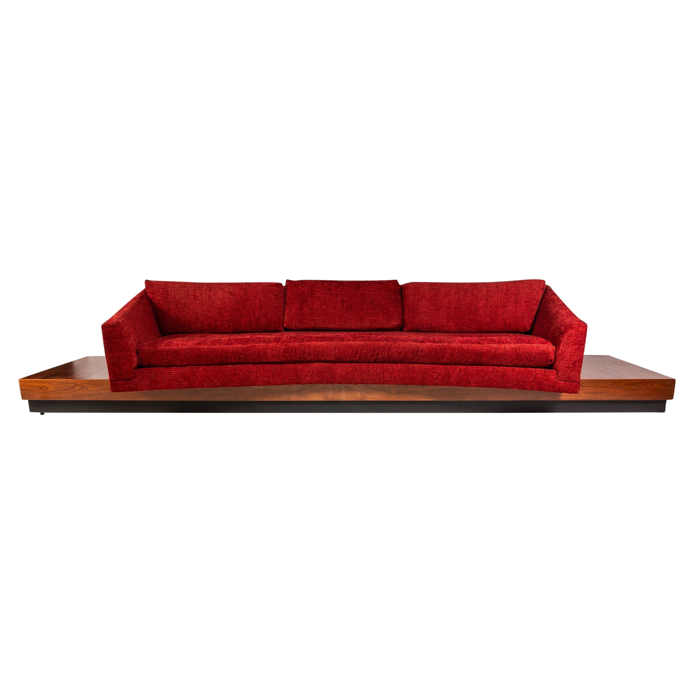 Expansive 12-Foot Platform Sofa by Adrian Pearsall for Craft Associates, 1960s For Sale