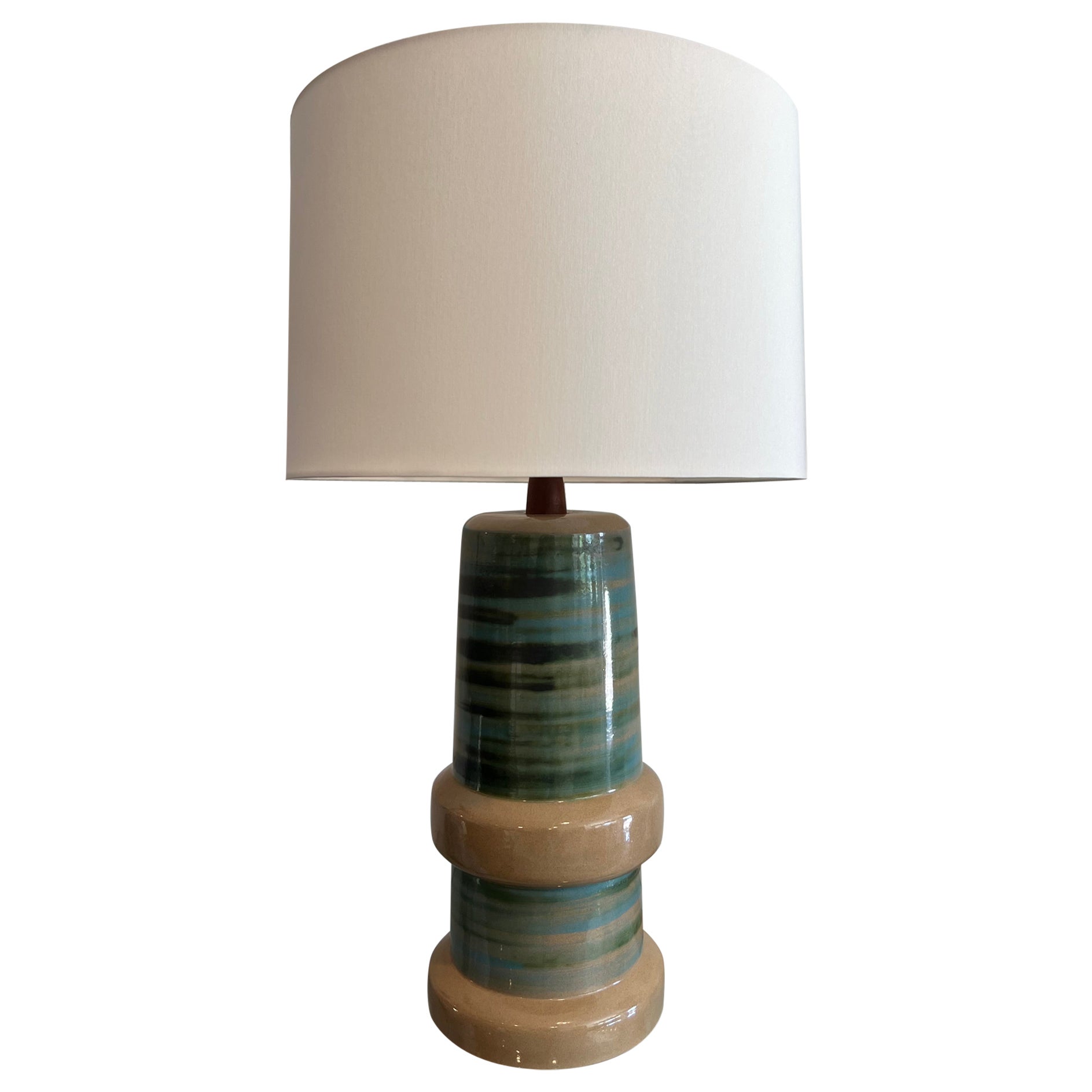 Monumental Jane And Gordon Martz Ceramic Table Lamp For Sale