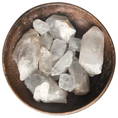 19TH Century Wooden Bowl (NETHERLANDS) with Rock Crystals