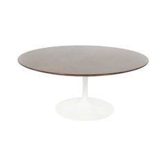 2010s Eero Saarinen Tulip Pedestal Walnut Coffee Table for Knoll