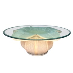 Vintage Pencil Reed Sculptural Bell Flower coffee table