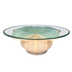 Used Pencil Reed Sculptural Bell Flower Coffee/Cocktail Table