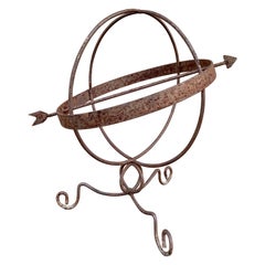 Used Iron Garden Armillary Sundial