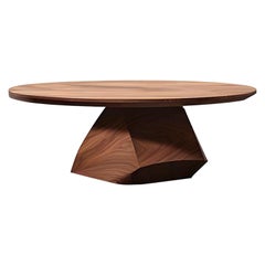 Solace 29: Solid Wood Artisan Coffee Table with Unique Textured Finish