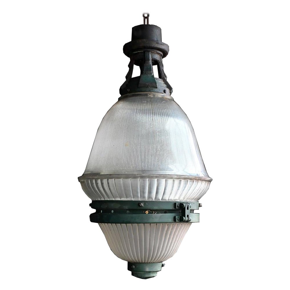 Huge Early 20th Century French Holophane Light 