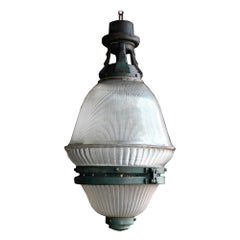 Antique Huge Early 20th Century French Holophane Light