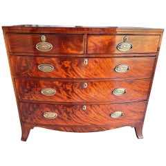 19th Century English Bow Front Chest 