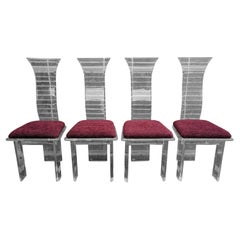 Retro Post Modern Acrylicore Lucite Dining Chairs