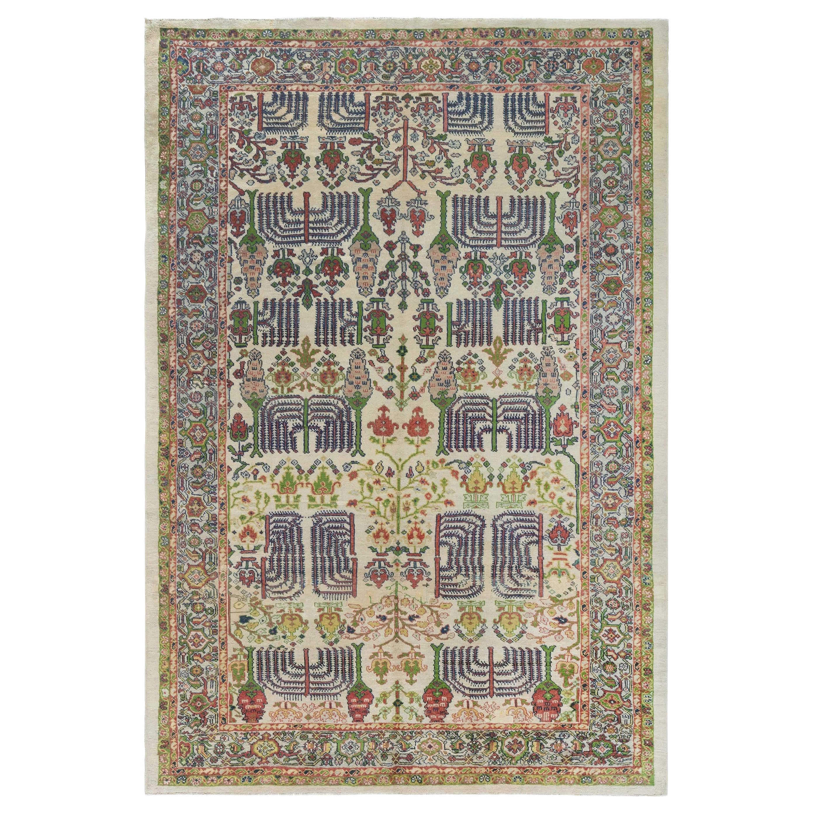 Mid-20th Century Antique Persian Sultanabad Rug For Sale