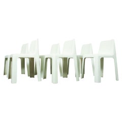 Antique 6 OZOO 700 Fiberglass Dining Chairs by Marc Berthier for Roche Bobois, 1970s