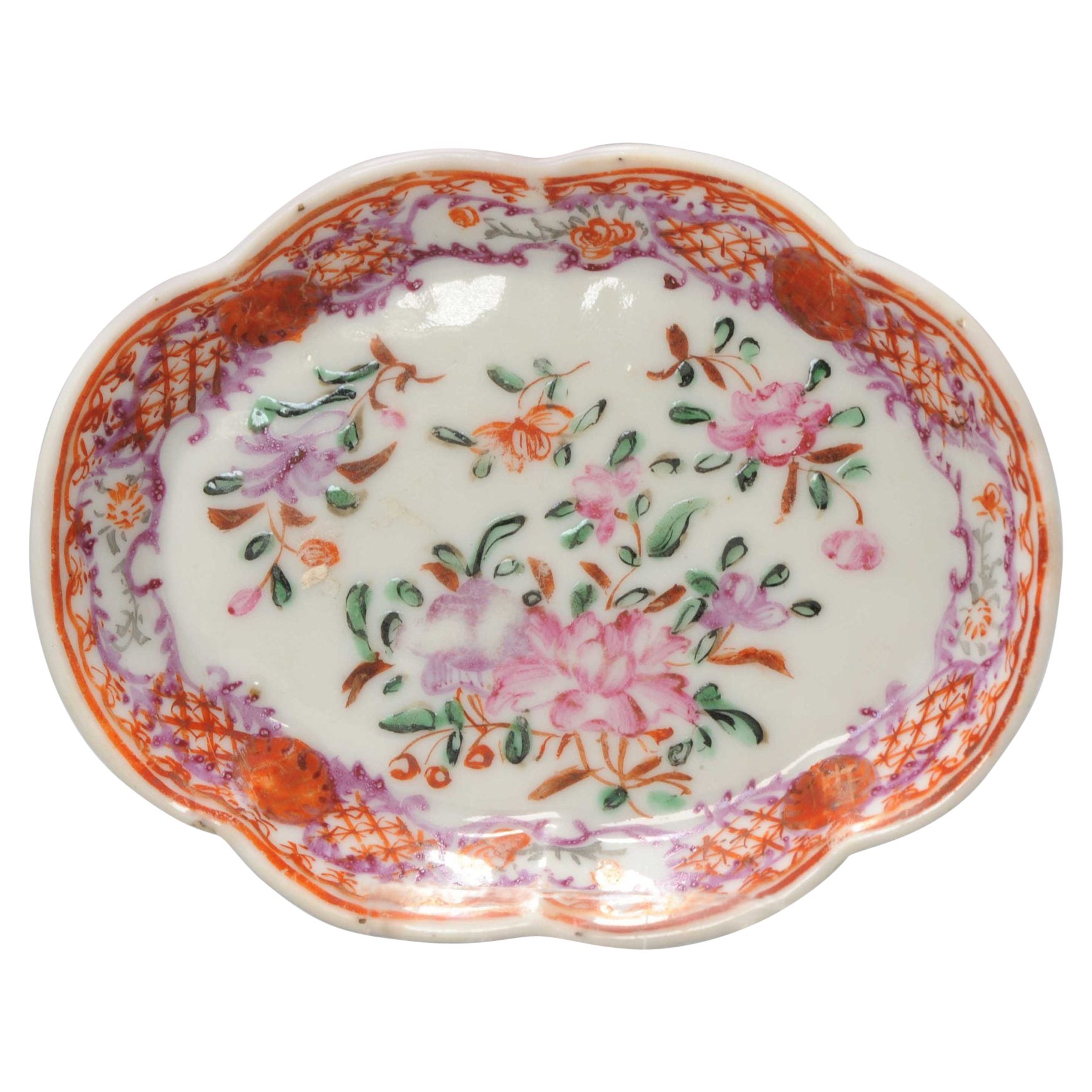 Pattipan Porcelain Chine de commande Famille Rose China, 18th Century For Sale