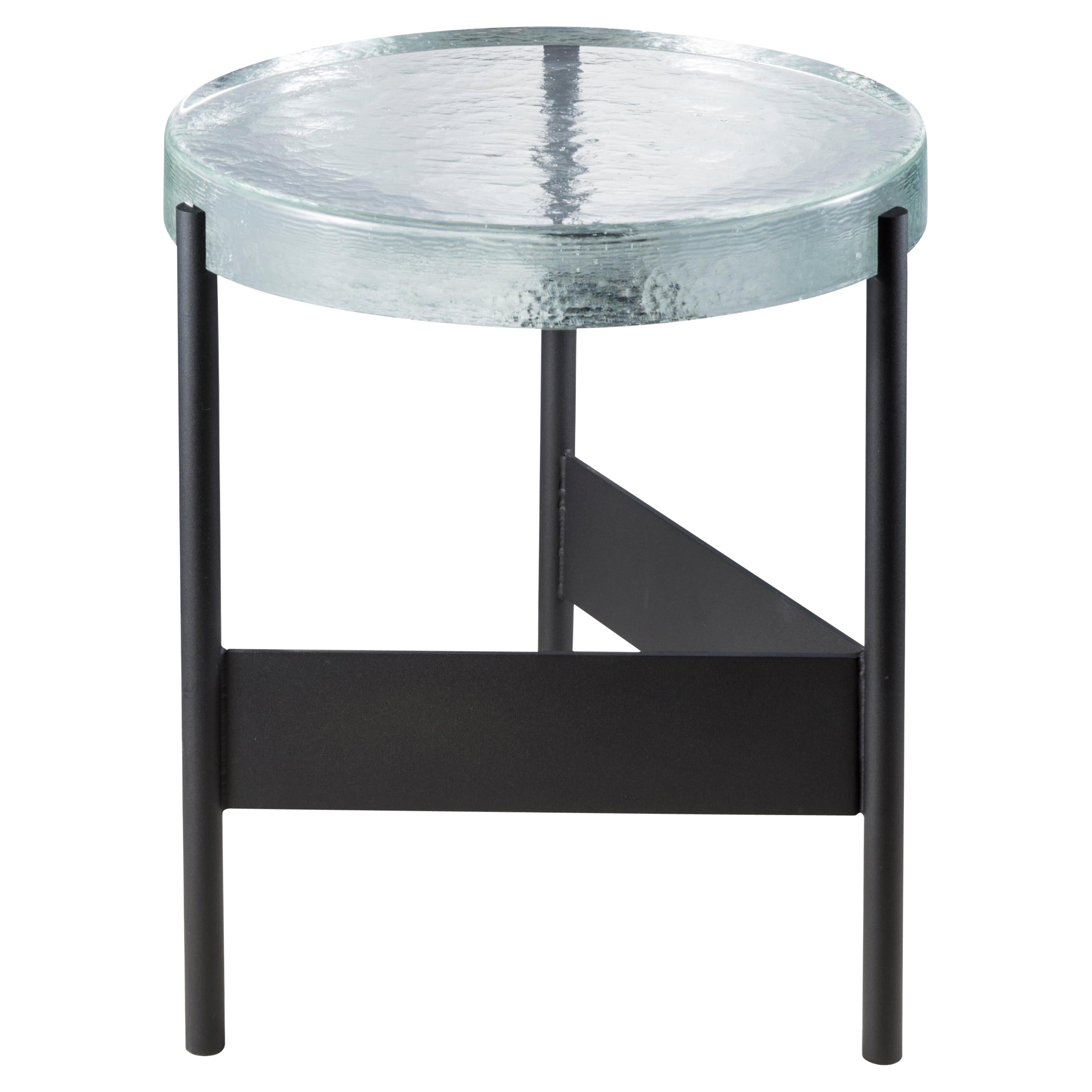 Alwa Two Transparent Black Side Table by Pulpo For Sale