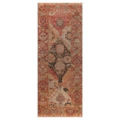 Doris Leslie Blau Runner in lana vintage turco Oushak Bold realizzato a mano