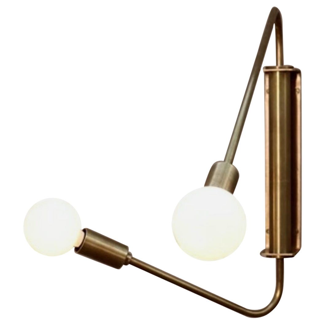 Float Two Arm Wall Sconce by Lamp Shaper
