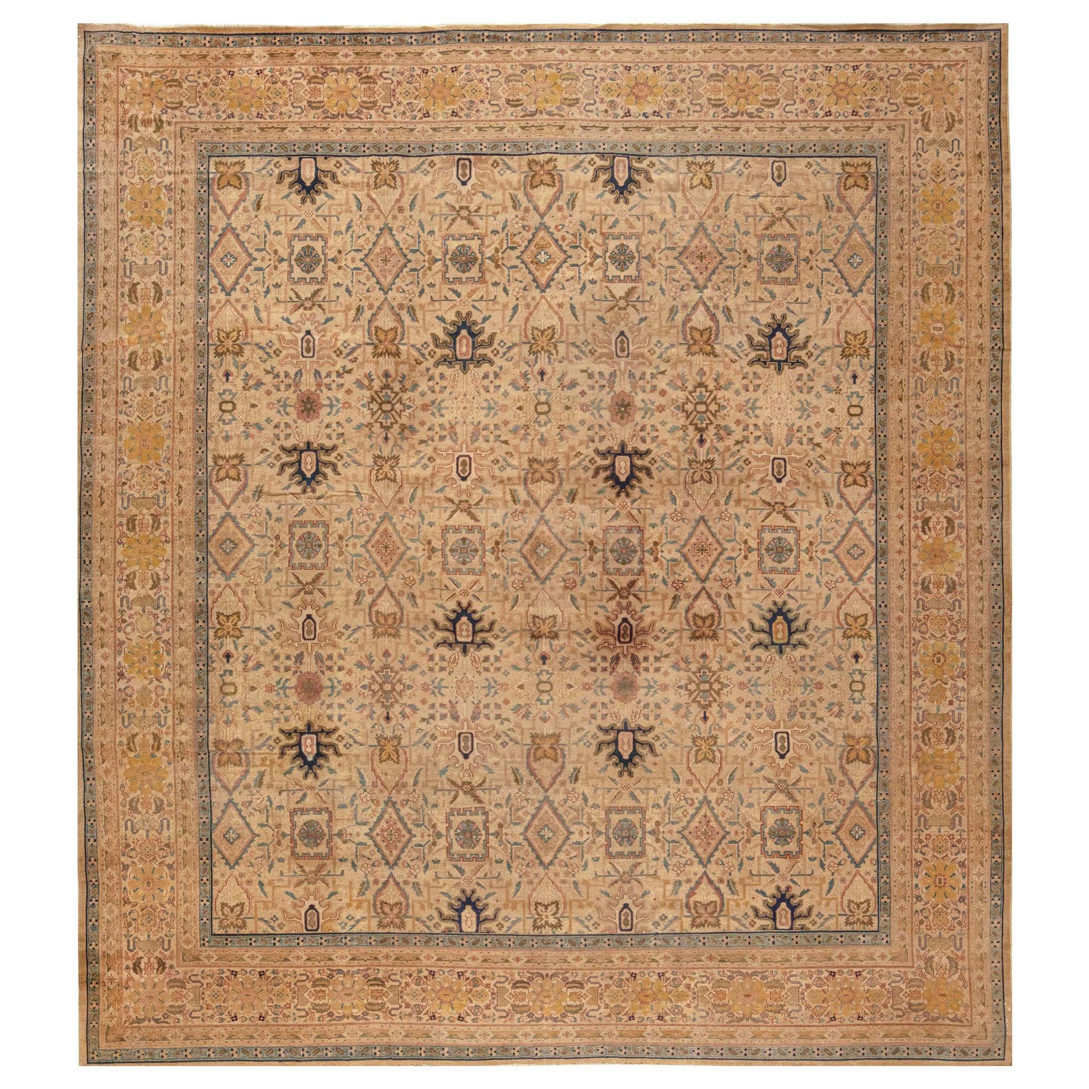 Authentic Early 20th Century Turkish Hereke Rug For Sale