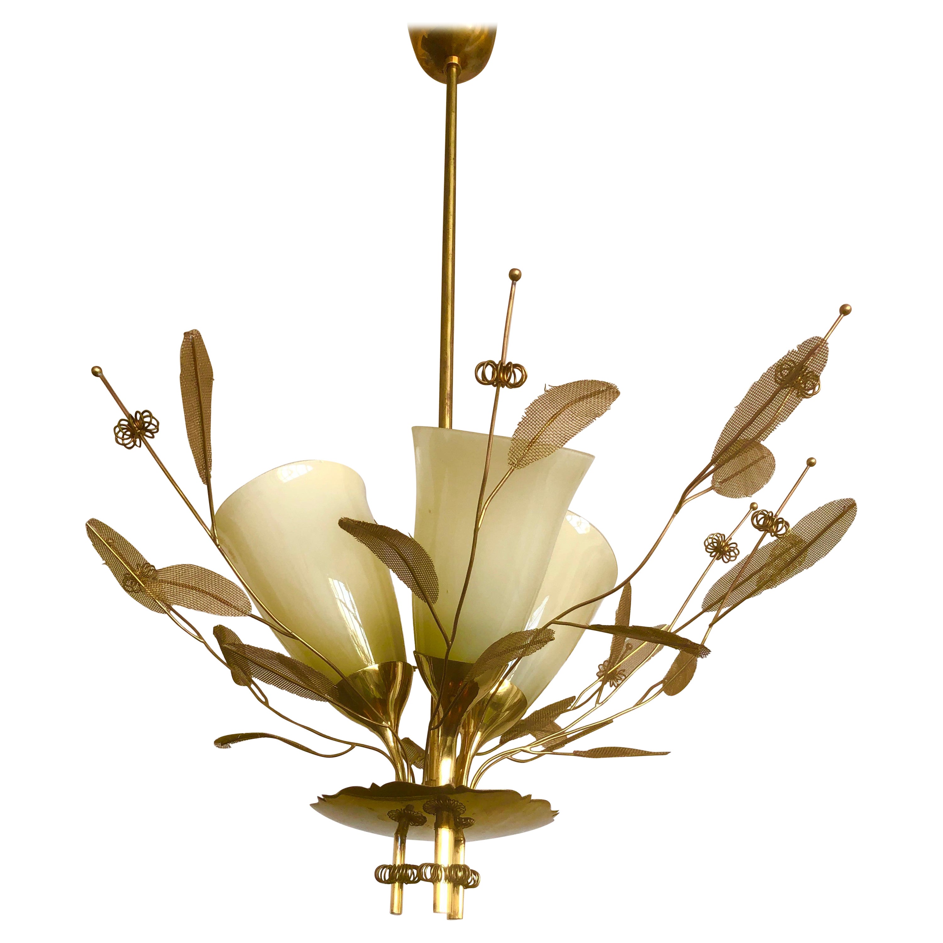 Chandelier by Paavo Tynell For Sale