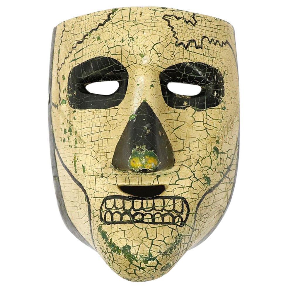 Antique Mexican Skull Mask