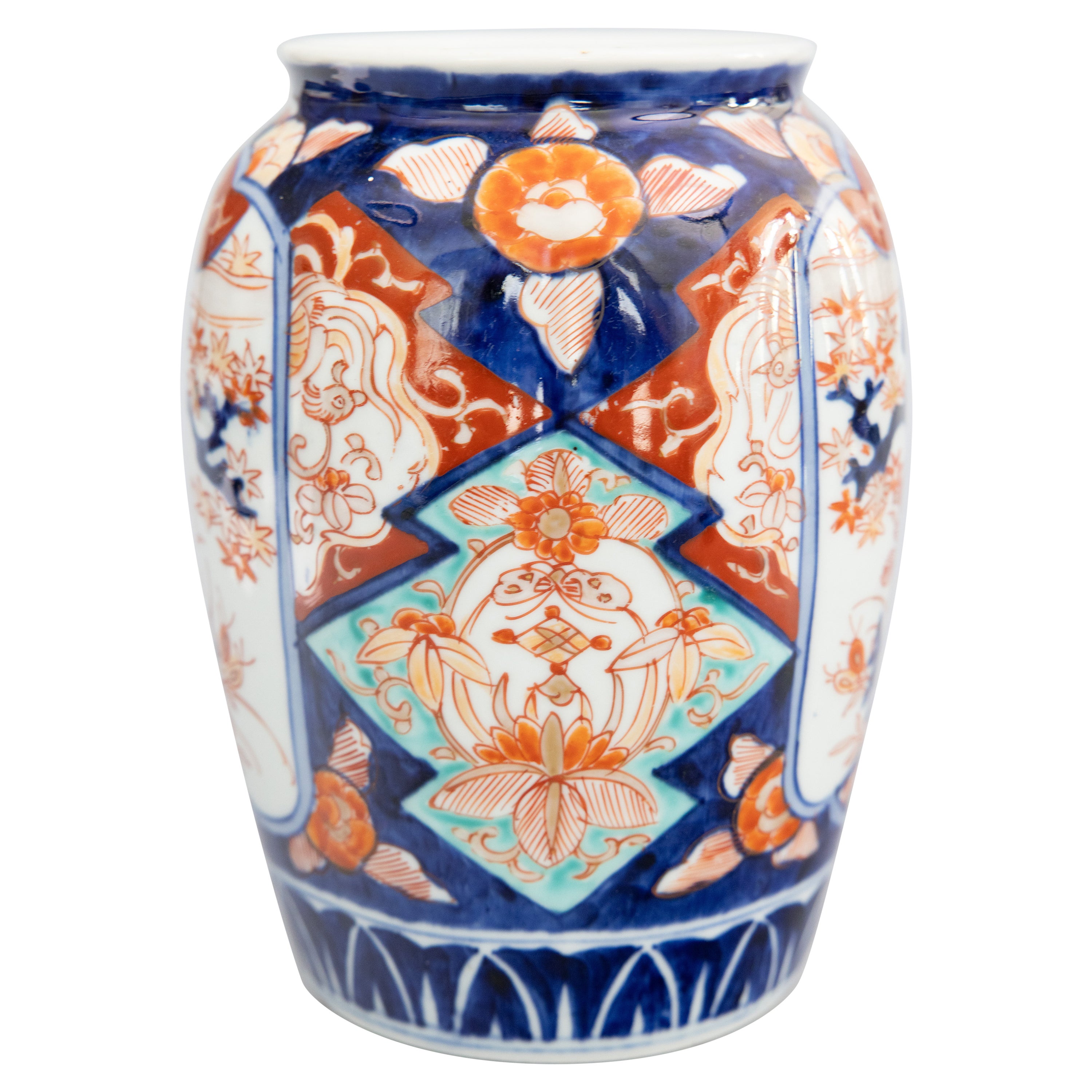 Antique 19th Century Japanese Imari Porcelain Vase For Sale