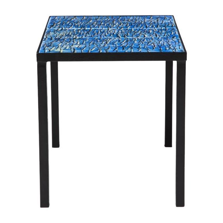 Side Table in Wrought Iron by Marius Fernandez and Patrice Dangel, 2019 For Sale