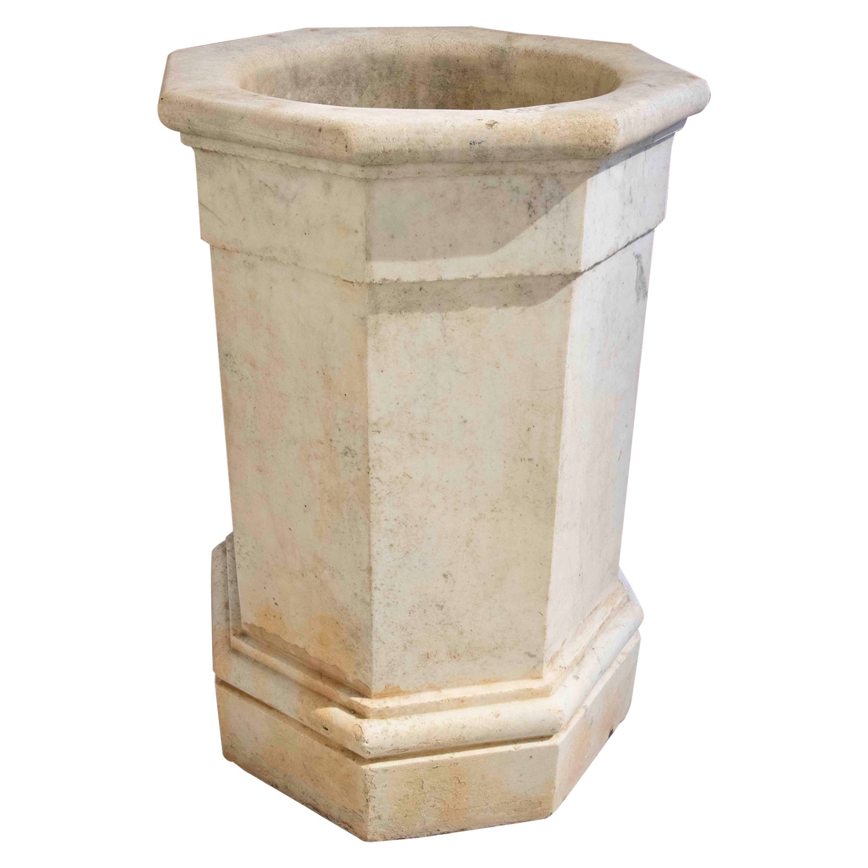 18th Century Spanish Hand-Carved  Marble Well Spout  For Sale