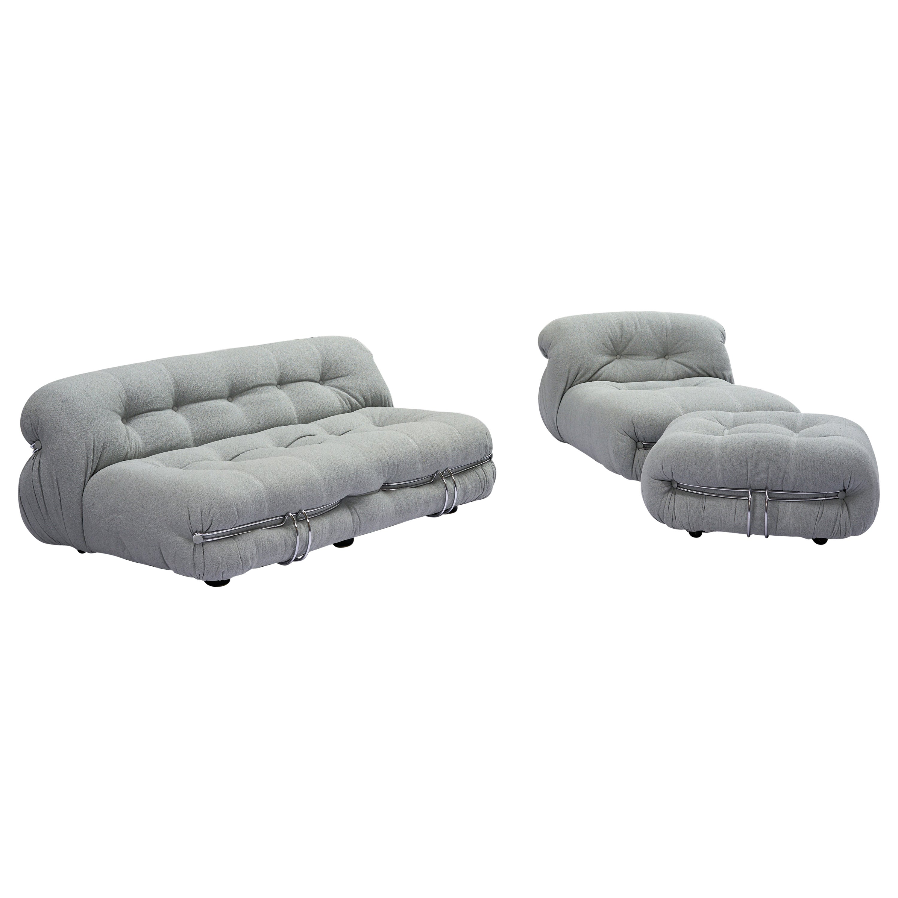 Afra and Tobia Scarpa Soriana set for Cassina  For Sale