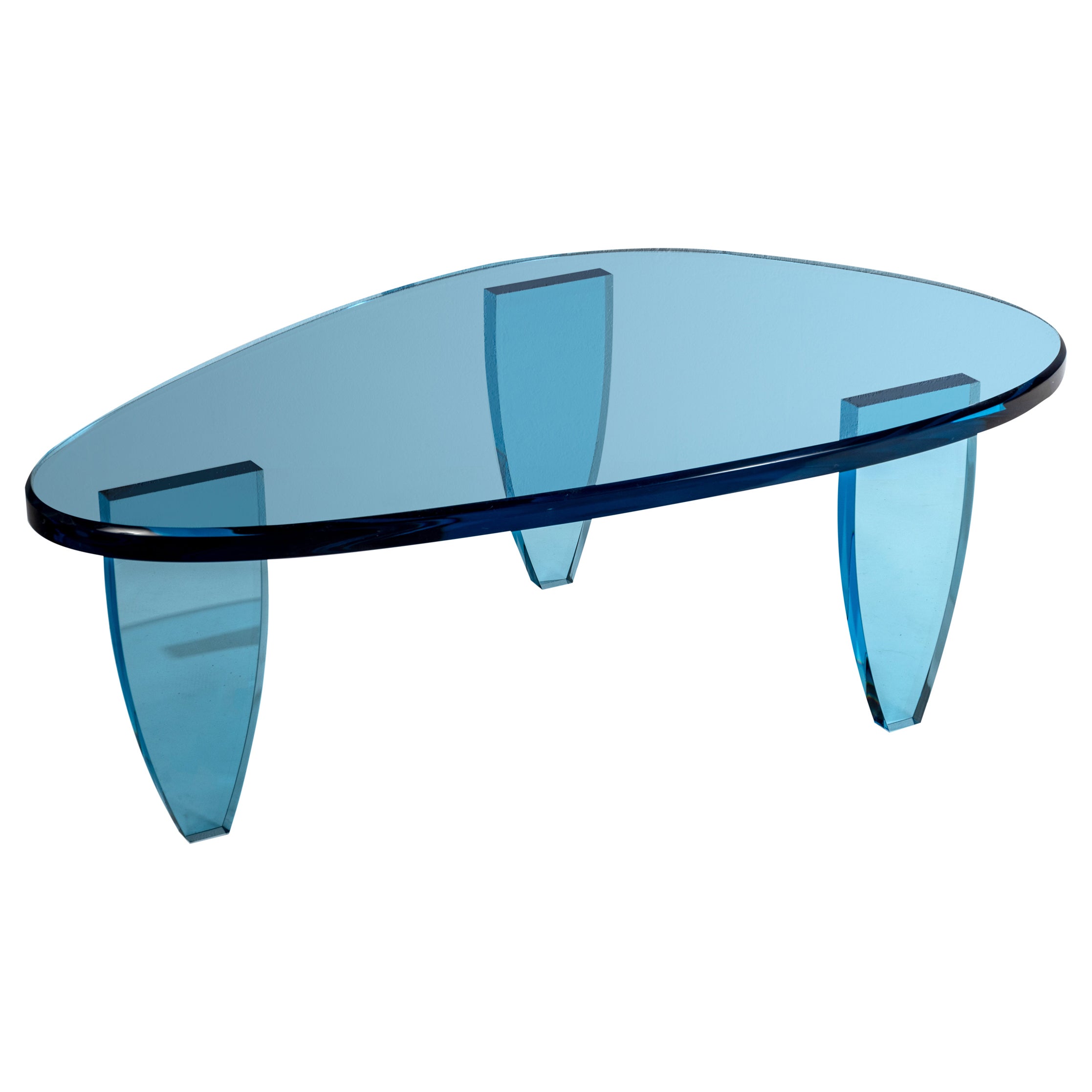 Candy Blue Coffee Table by Charly Bounan For Sale
