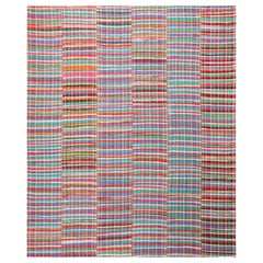 Moderner farbenfroher Rag-Teppich aus der Nazmiyal-Kollektion. 12 ft 2 in x 14 ft 10 in