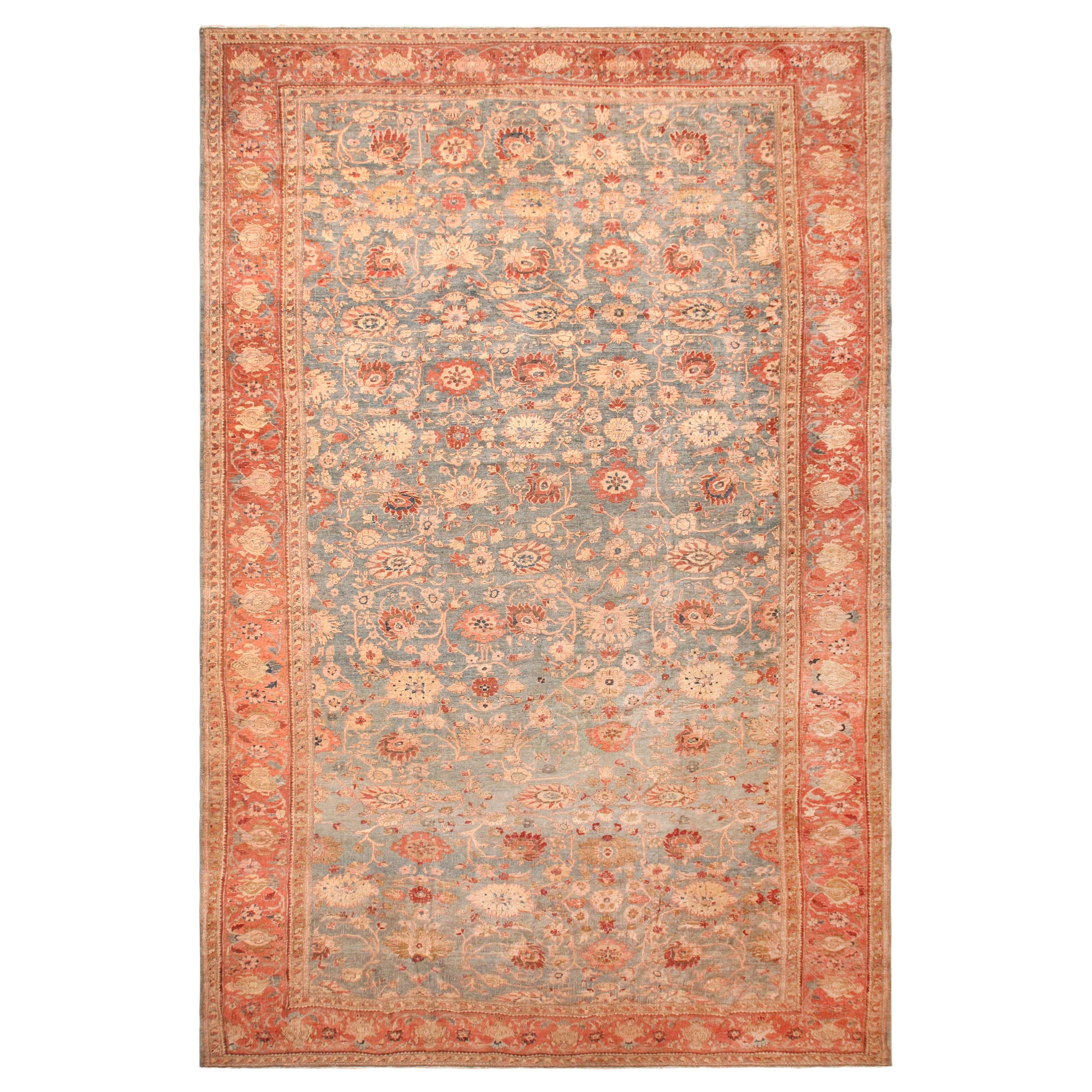 Antique Persian Sultanabad Rug. 14 ft 9 in x 23 ft 6 in  For Sale