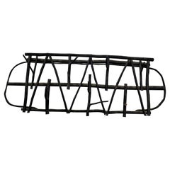 Antique Early 20th Century Rustic Adirondack Cabin Style Wall-Mounted Hat Rack