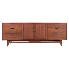 Mid-Century Modern "Perception" Walnut Dresser by Warren Church for Lane
