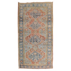 Vintage Zabihi Collection Persian Heriz Scatter Rug