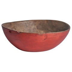 Antique Swedish Craft, Bowl, Wood, Sweden, 19th Century