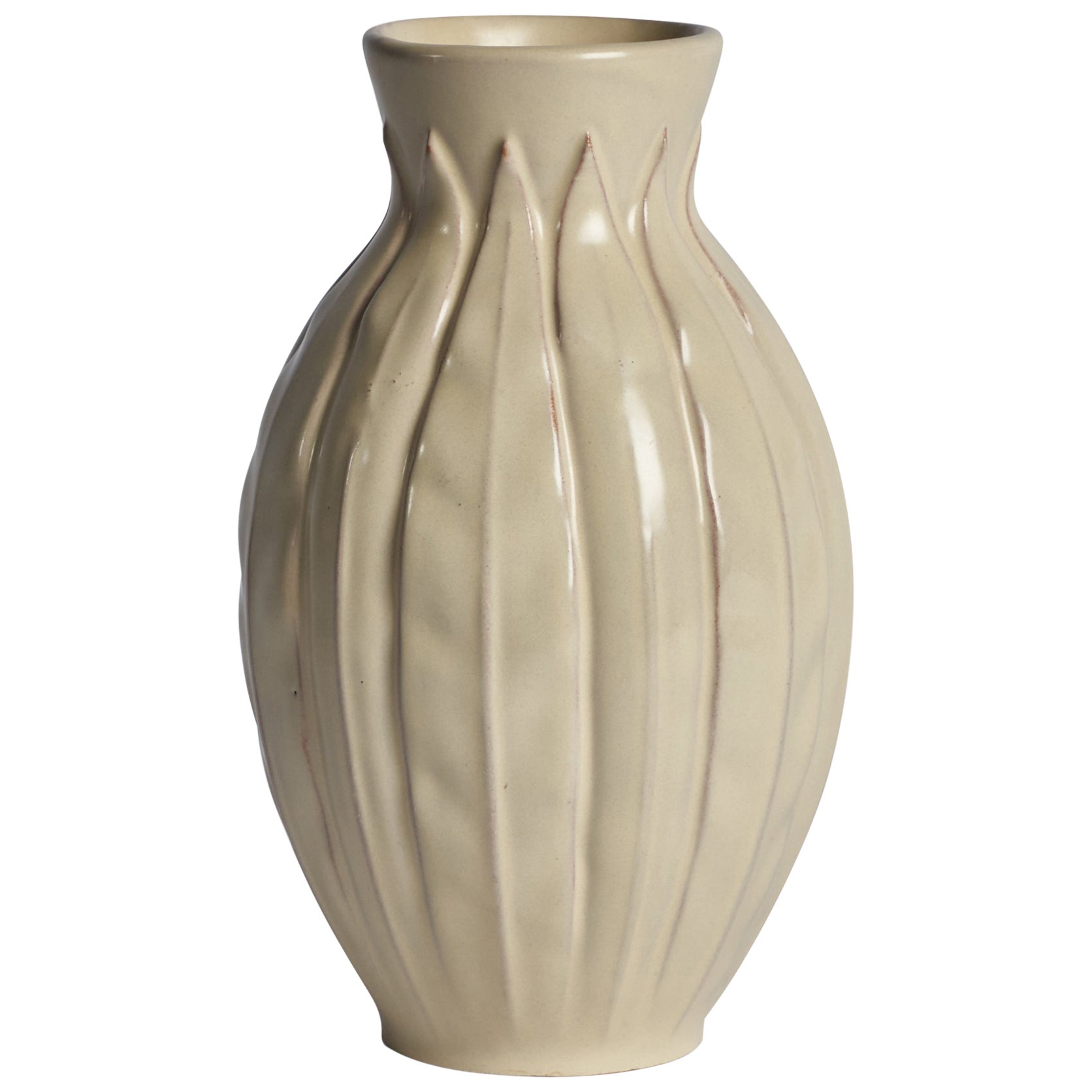 Anna-Lisa Thomson, Vase, Earthenware, Sweden, 1930s For Sale