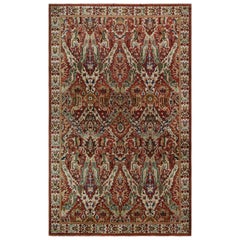 Antique European Rug in Red, with Soumak Dragon Pattern