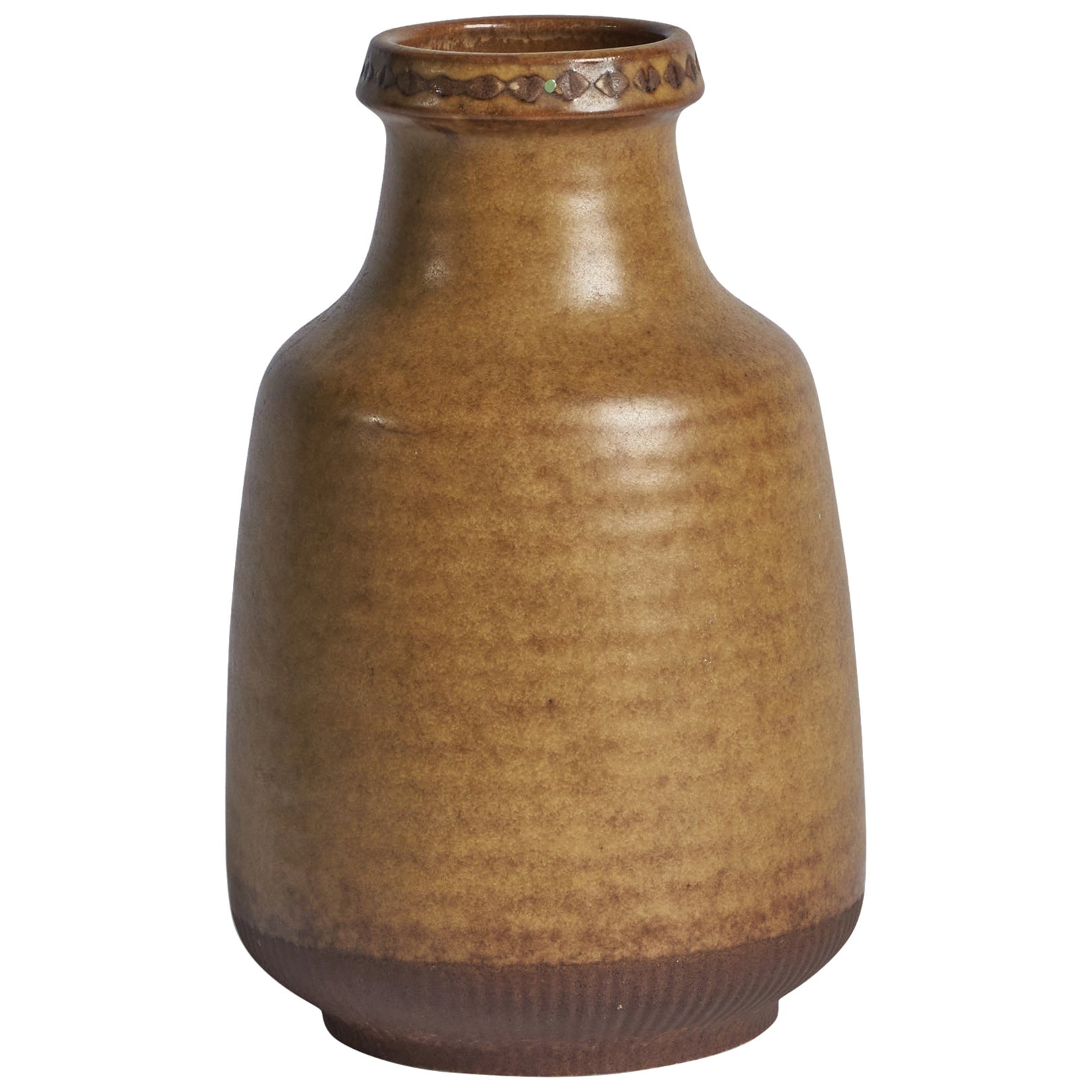 Gunnar Nylund, Vase, Stoneware, Sweden, 1940s For Sale