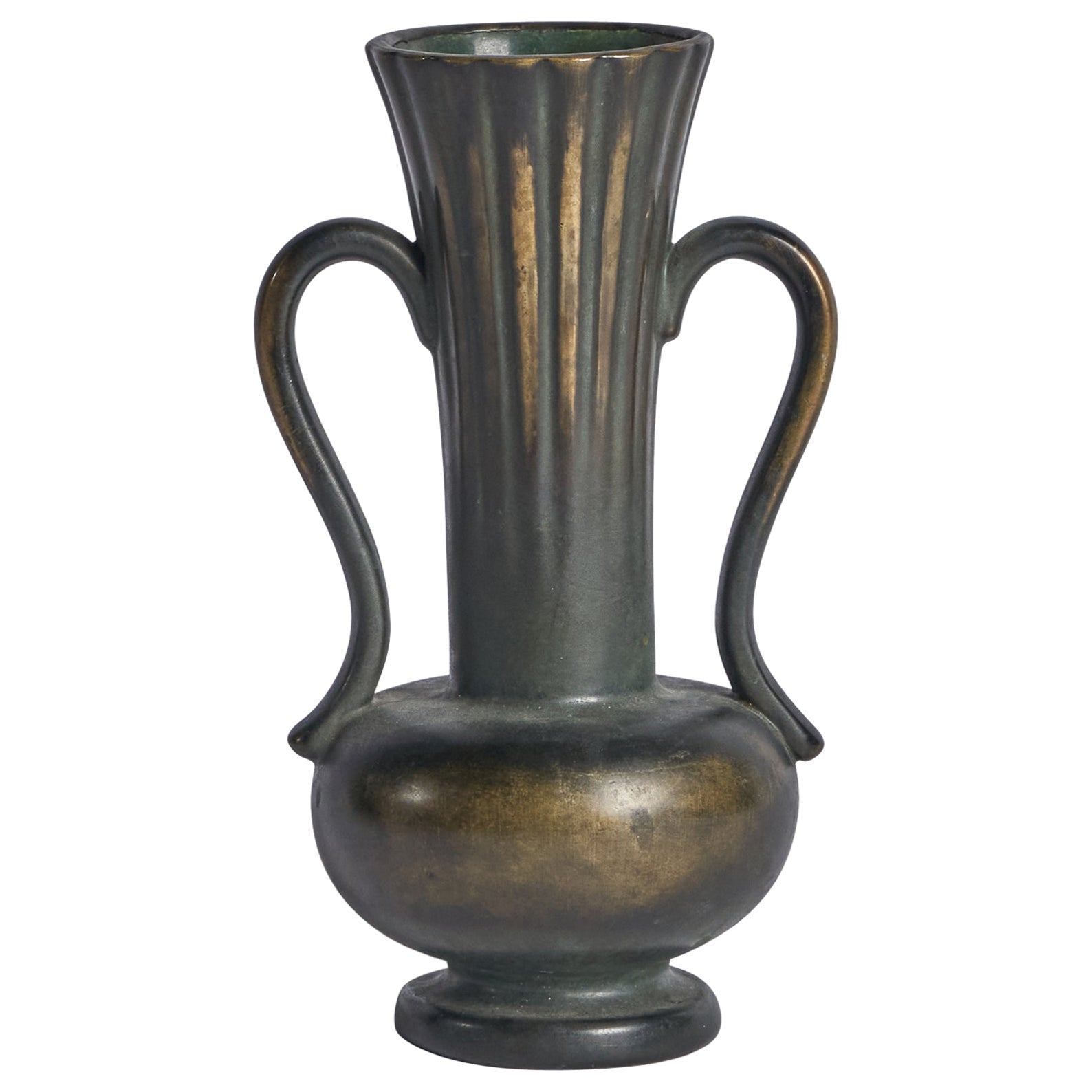 Arthur Percy, Vase, Earthenware, Sweden, 1930s For Sale