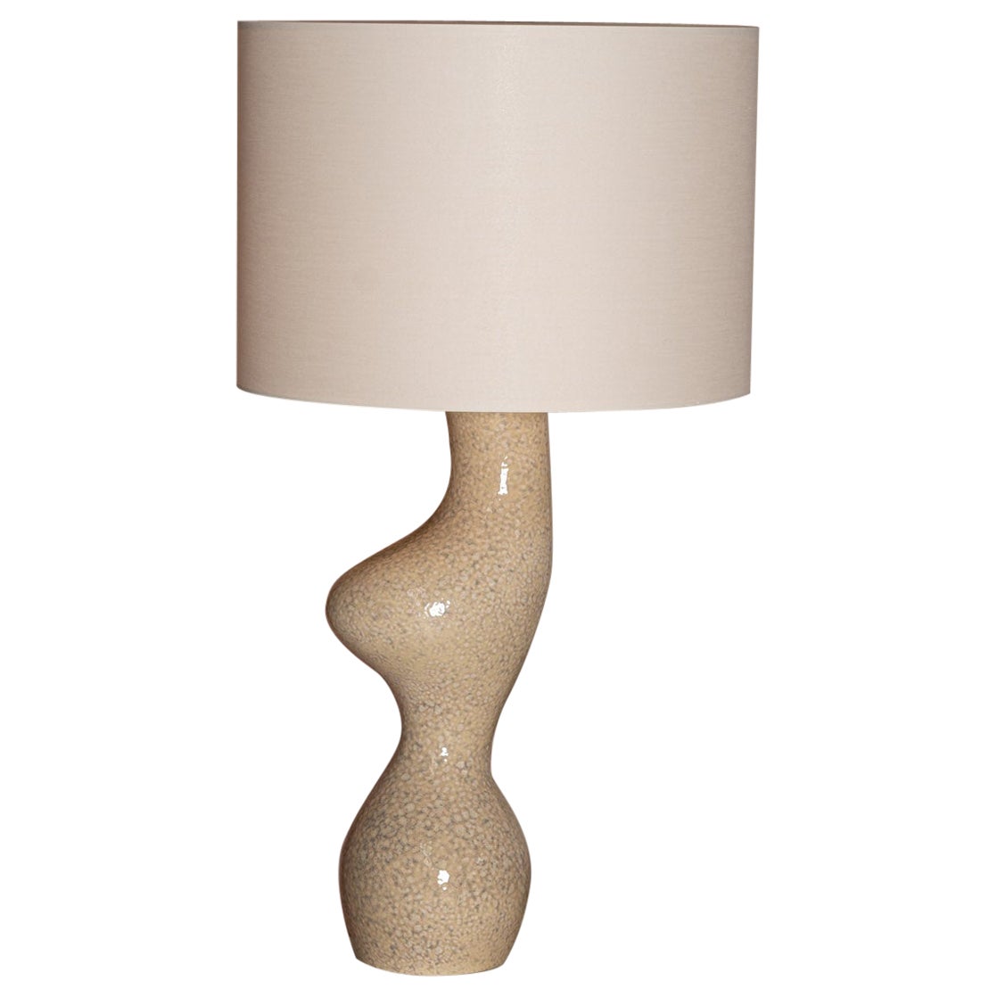 Beige Ceramic Venuso Table Lamp by Simone & Marcel For Sale