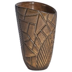 Hjördis Oldfors, Vase, Steingut, Schweden, 1950er Jahre