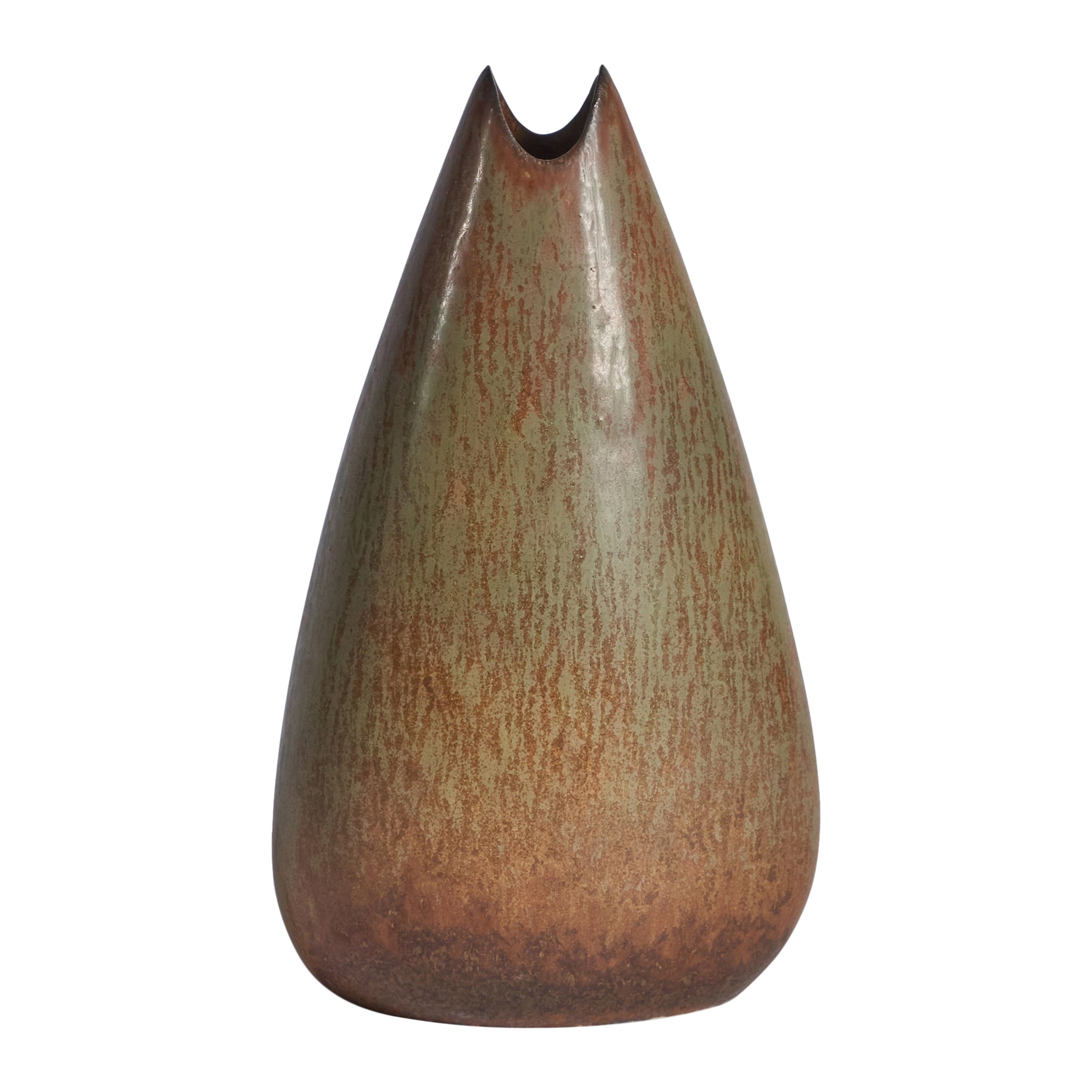 Gunnar Nylund, Vase, Stoneware, Sweden, 1940s For Sale